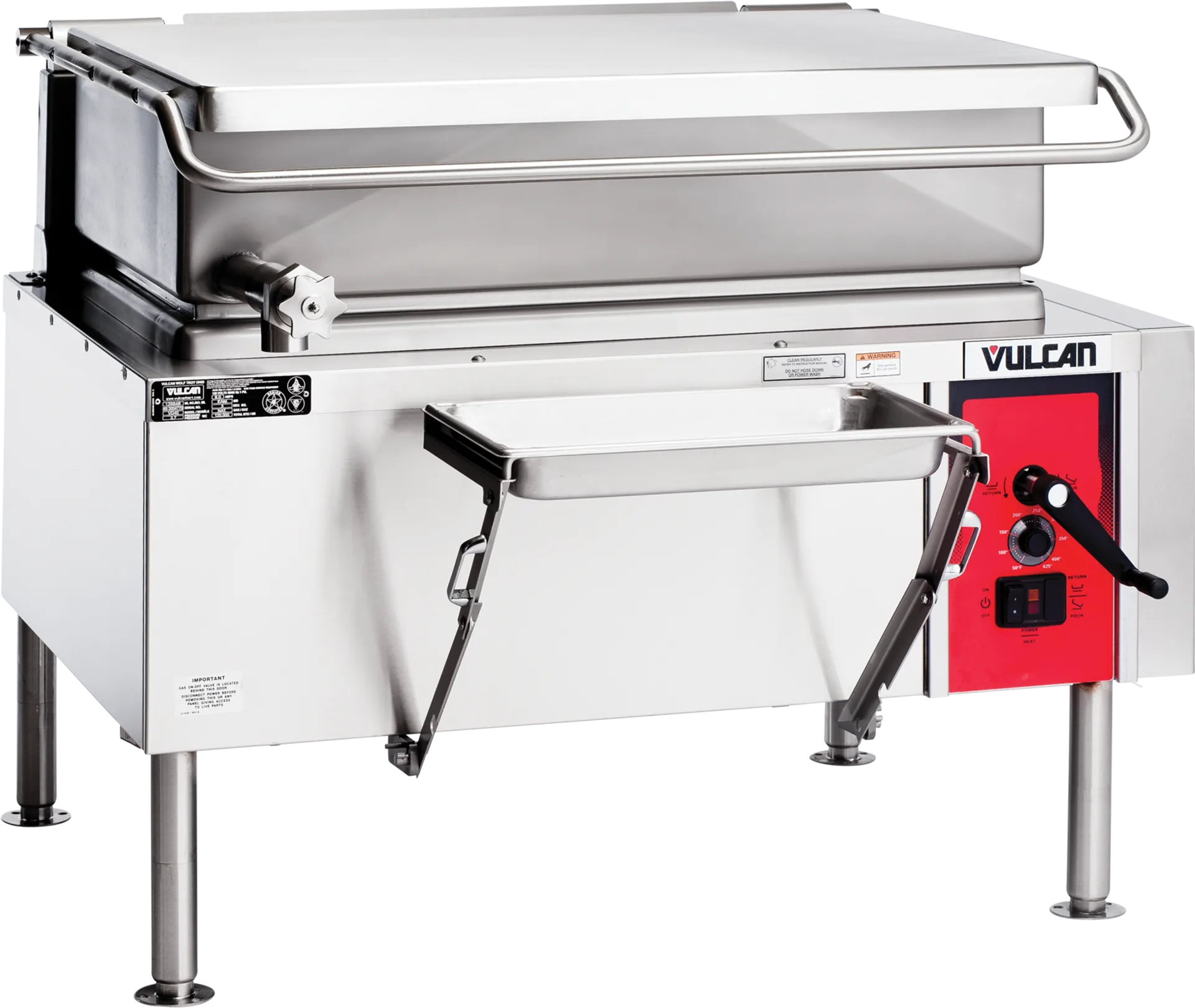 40 Gallon Electric Commercial Braising Pan With Lid | Vulcan Equipment