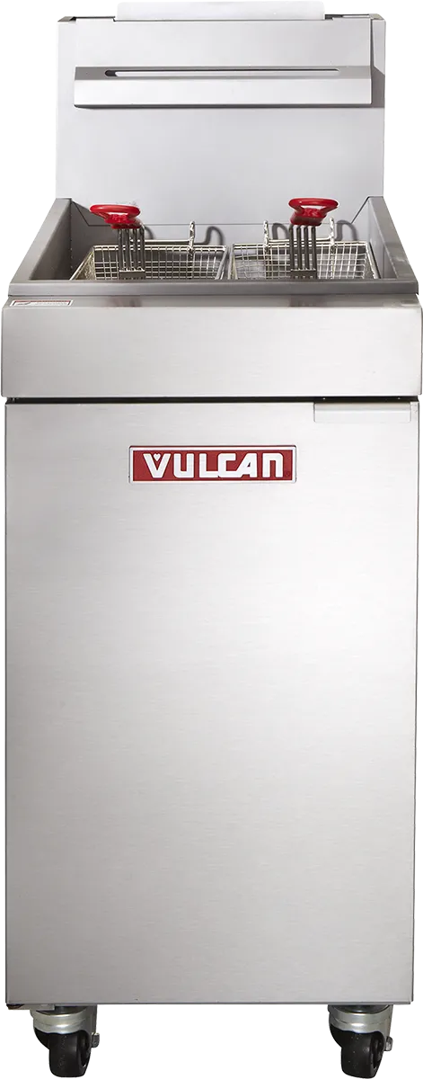 Vulcan 1TR65DF PowerFry3 65 lb. Gas Floor Model Full Pot Fryer