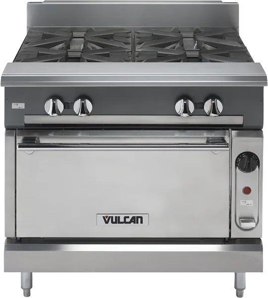 36-inch Commercial Oven Natural Gas Range with 6 Burner-211,000B.T.U