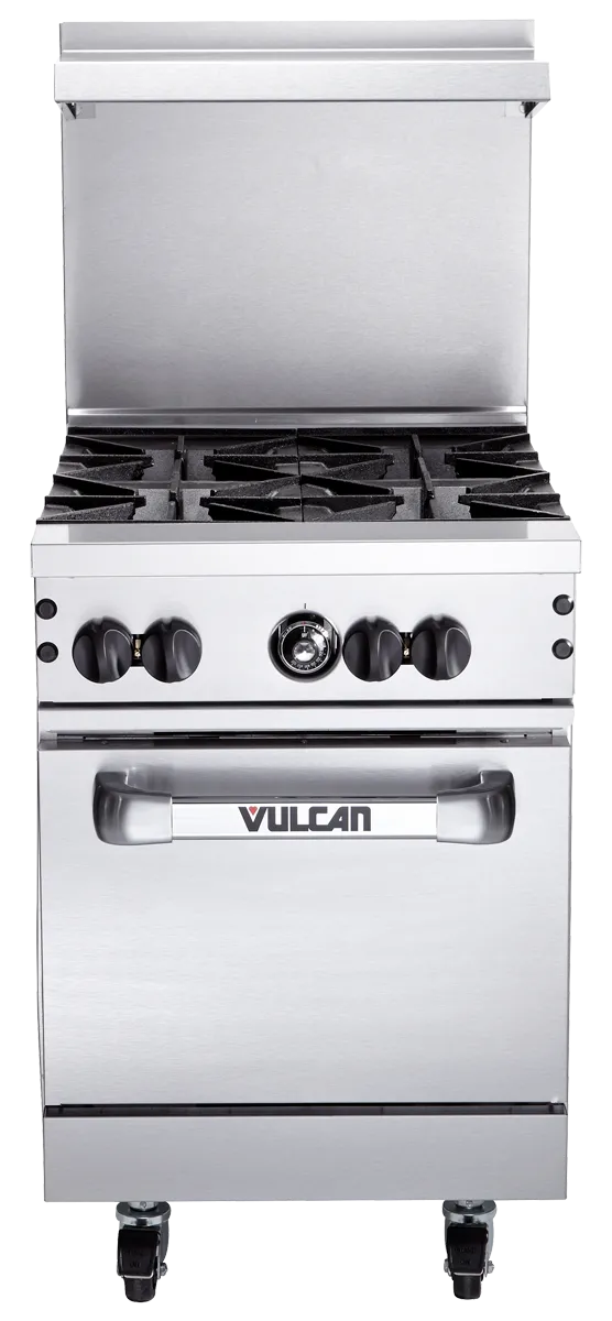 Vulcan EV24S-4FP2403 Endurance Series 4 Burner 24 Electric Range with Oven  Base - 240V, 13 kW