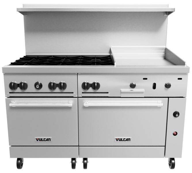 vulcan six burner gas range