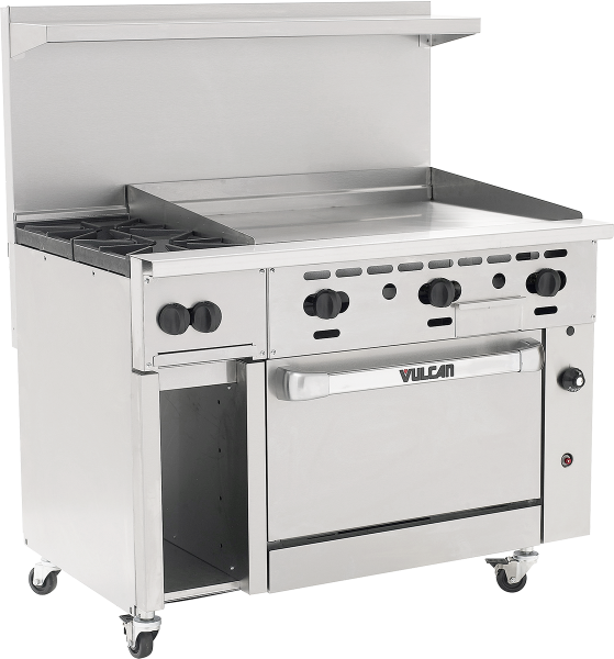 oven with flat top griddle